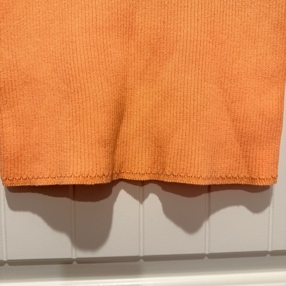 Eddie Bauer Orange Ribbed Knit Blouse - Picture 6 of 8